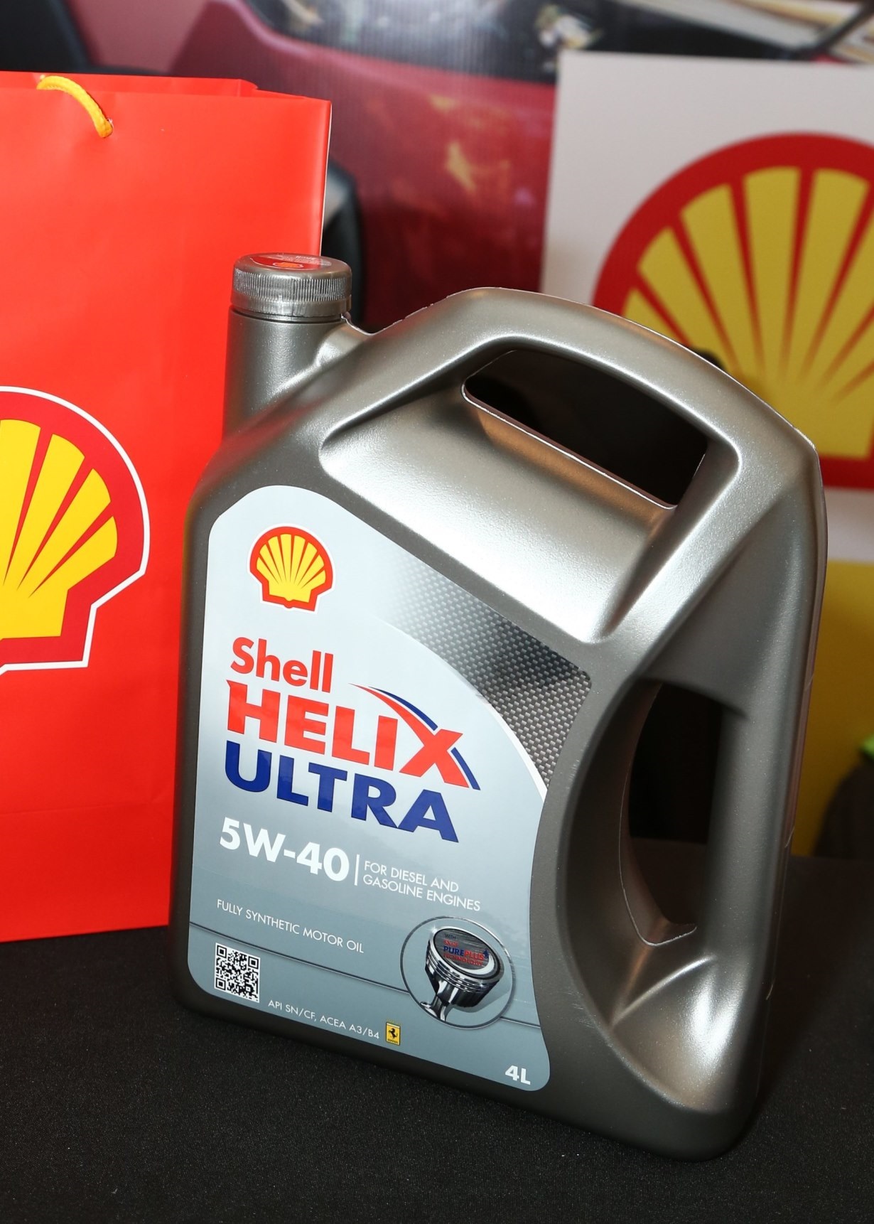 The fully synthetic Shell Helix Ultra with PurePlus Technology now comes with FREE engine warranty
