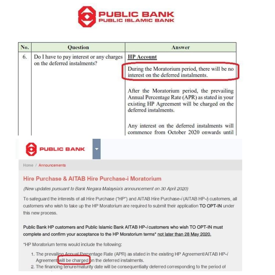 Public moratorium how bank to apply Contoh Surat