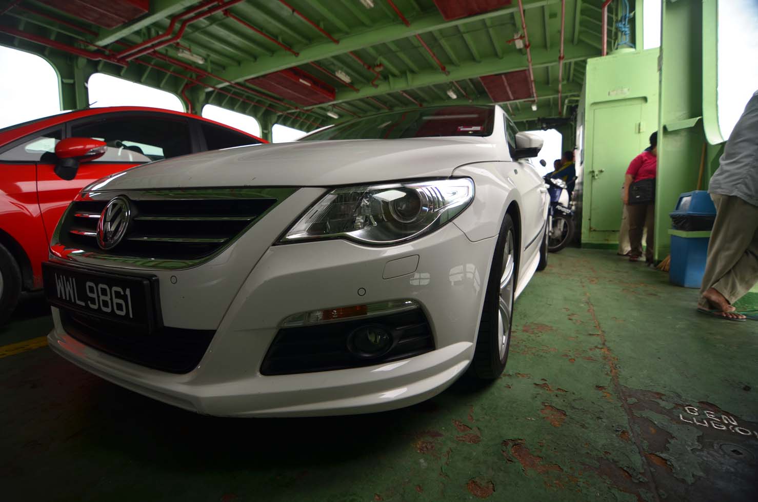 Front bumper Peugeot 207 2009 onwards with headlight washer holes